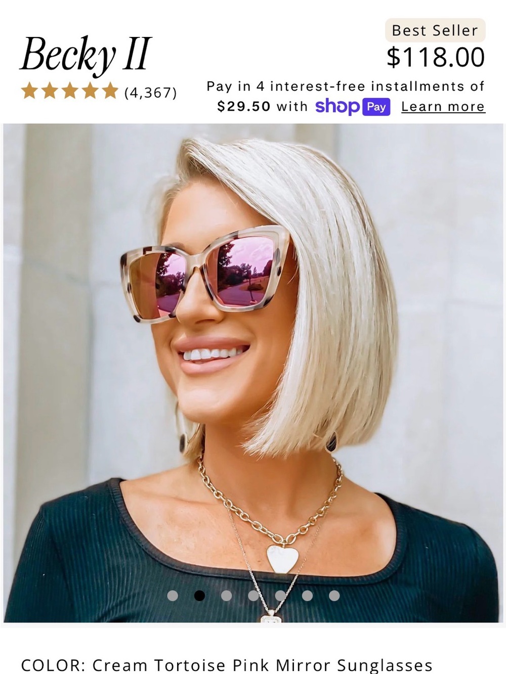 Diff - Becky II- Pink 🐢 Tortoiseshell Sunglasses with Pink Mirrored Lenses